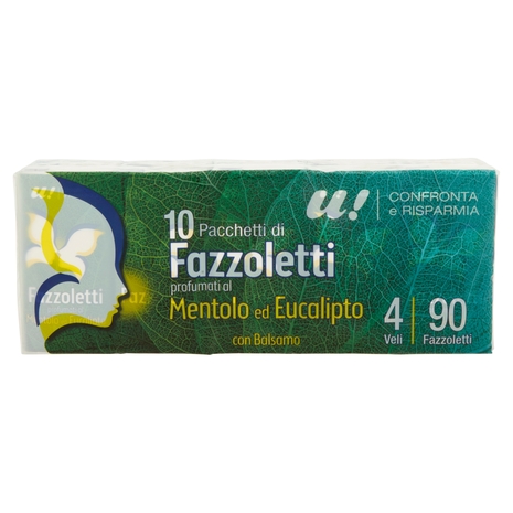 10 Pacchetti di Fazzoletti Profumati 4 Veli U! Confronta e Risparmia